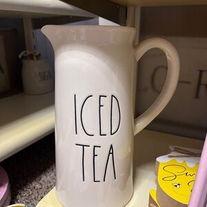 Rae Dunn White Iced Tea Pitcher